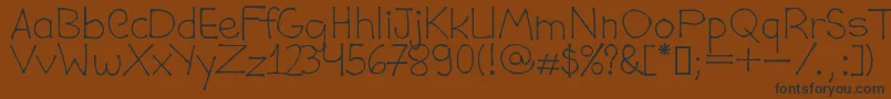 DaviCostaPublic Font – Black Fonts on Brown Background