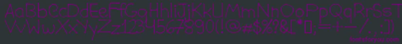 DaviCostaPublic Font – Purple Fonts on Black Background