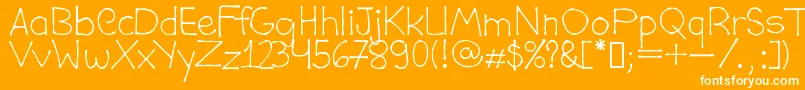 DaviCostaPublic Font – White Fonts on Orange Background