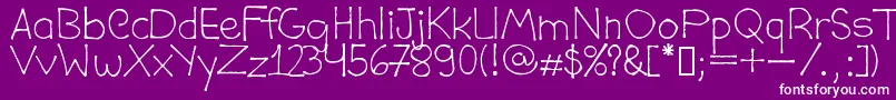 DaviCostaPublic Font – White Fonts on Purple Background