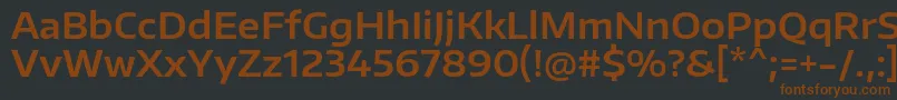 Подробнее о шрифте EncodesanswideSemibold Шрифт EncodesanswideSemibold – коричневые шрифты на чёрном фоне