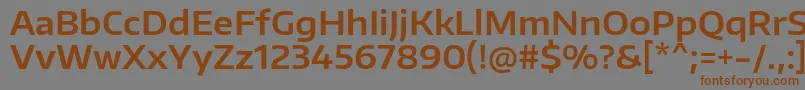 Saiba mais sobre a fonte EncodesanswideSemibold Fonte EncodesanswideSemibold – fontes marrons em um fundo cinza