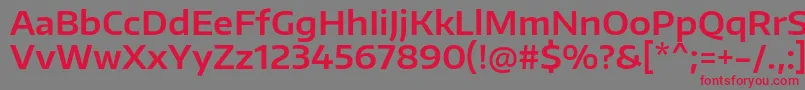 EncodesanswideSemibold Font – Red Fonts on Gray Background