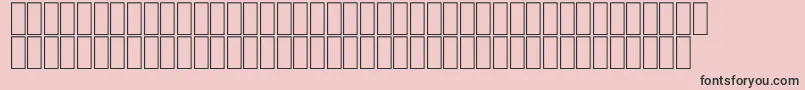 Шрифт FsFantaziaThin – чёрные шрифты на розовом фоне