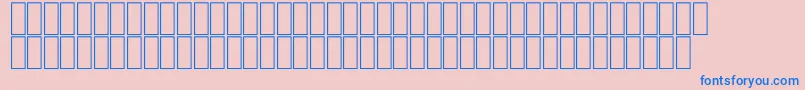 FsFantaziaThin-fontti – siniset fontit vaaleanpunaisella taustalla