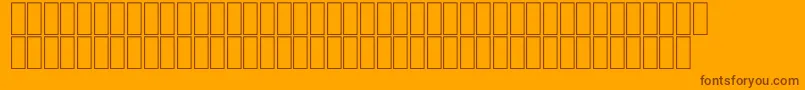 フォントFsFantaziaThin – オレンジの背景に茶色のフォント
