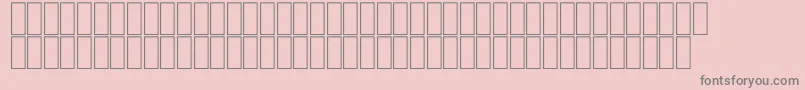 フォントFsFantaziaThin – ピンクの背景に灰色の文字