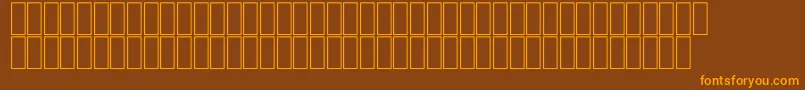 Czcionka FsFantaziaThin – pomarańczowe czcionki na brązowym tle