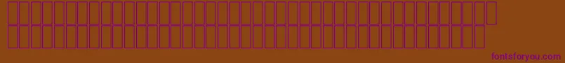 Czcionka FsFantaziaThin – fioletowe czcionki na brązowym tle