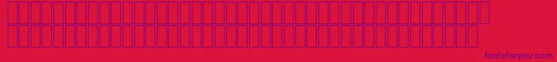 FsFantaziaThin-fontti – violetit fontit punaisella taustalla