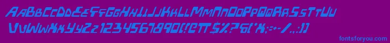 Xpedi Font – Blue Fonts on Purple Background