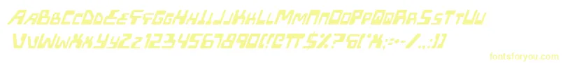 Xpedi Font – Yellow Fonts on White Background
