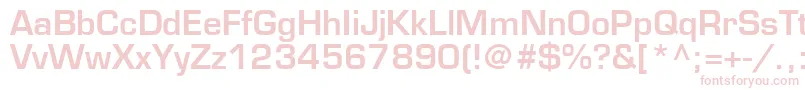 EurostileLtDemi Font – Pink Fonts on White Background