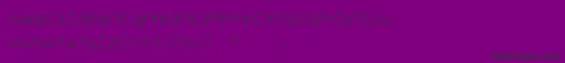 ManhattanHandLite-Schriftart – Schwarze Schriften auf violettem Hintergrund