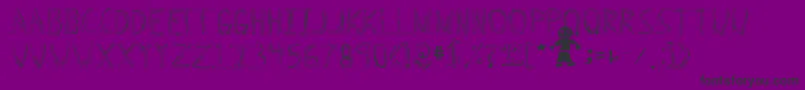 Triplebypass Font – Black Fonts on Purple Background