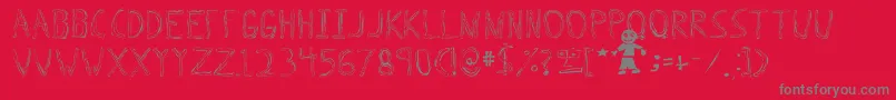 Triplebypass Font – Gray Fonts on Red Background