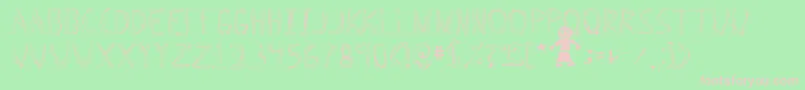 Triplebypass Font – Pink Fonts on Green Background