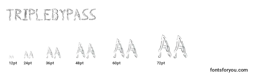 Triplebypass Font Sizes