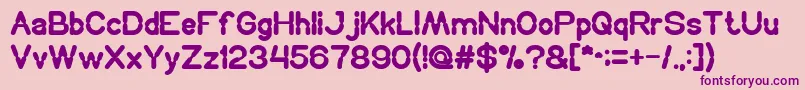 HydraulicsSystem Font – Purple Fonts on Pink Background