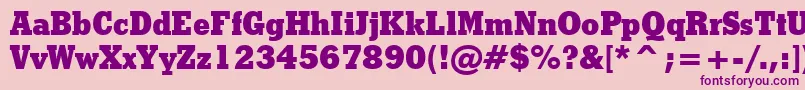 Шрифт StymieExtraBoldBt – фиолетовые шрифты на розовом фоне