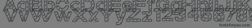 StampedNavyFont-Schriftart – Schwarze Schriften auf grauem Hintergrund
