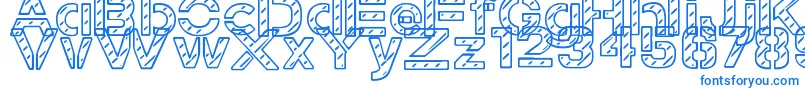Шрифт StampedNavyFont – синие шрифты на белом фоне