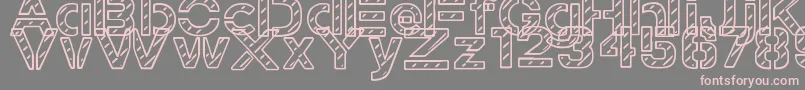 フォントStampedNavyFont – 灰色の背景にピンクのフォント