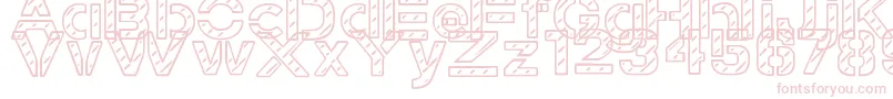 Czcionka StampedNavyFont – różowe czcionki na białym tle