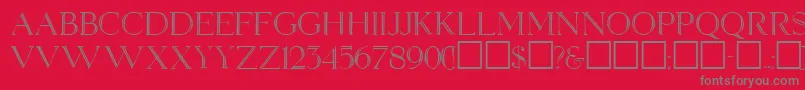fuente ElizabethRegular – Fuentes Grises Sobre Fondo Rojo