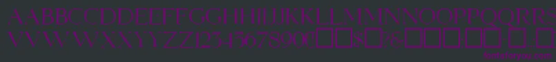 ElizabethRegular Font – Purple Fonts on Black Background