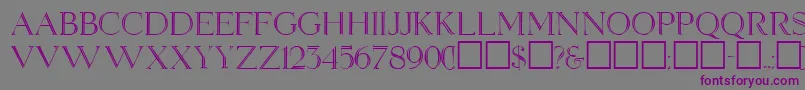 ElizabethRegular Font – Purple Fonts on Gray Background