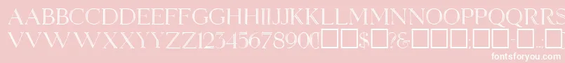 ElizabethRegular Font – White Fonts on Pink Background
