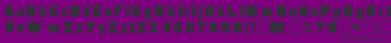 DgAachen Font – Black Fonts on Purple Background