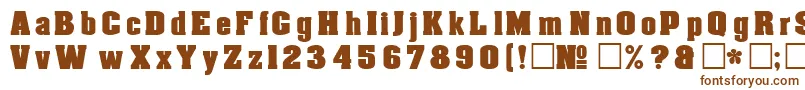 DgAachen Font – Brown Fonts on White Background