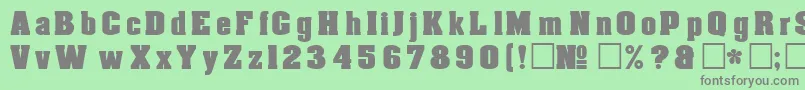 DgAachen Font – Gray Fonts on Green Background