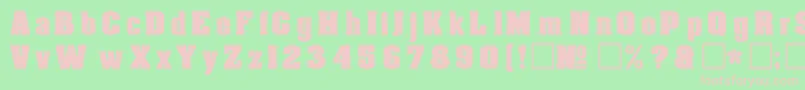 DgAachen Font – Pink Fonts on Green Background