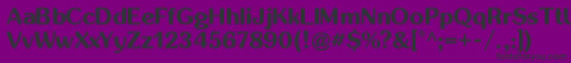 フォントInglobalb – 紫の背景に黒い文字
