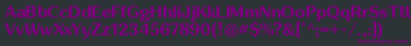 Шрифт Inglobalb – фиолетовые шрифты на чёрном фоне