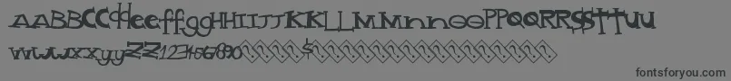 フォントMadstyle – 黒い文字の灰色の背景