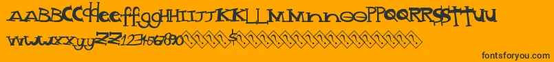 Madstyle Font – Black Fonts on Orange Background