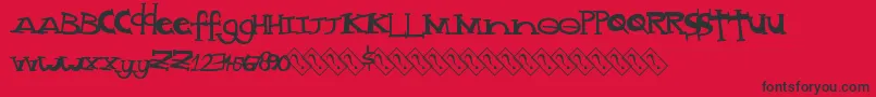 Madstyle Font – Black Fonts on Red Background