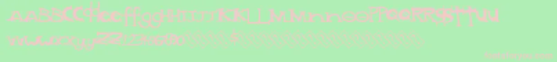 Madstyle Font – Pink Fonts on Green Background