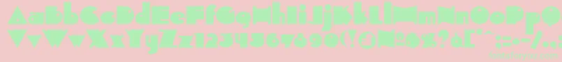 Indepen Font – Green Fonts on Pink Background