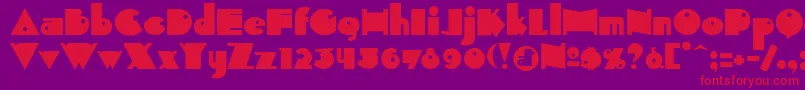 Indepen Font – Red Fonts on Purple Background