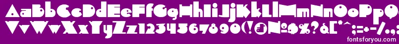 Indepen Font – White Fonts on Purple Background
