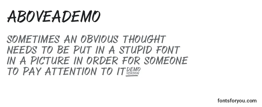 AboveaDemo Font