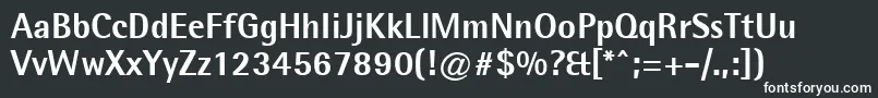 Agfarotissemisansextrabold Font – White Fonts