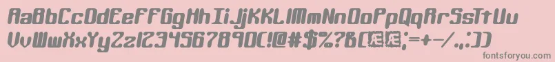 KaliberRoundBrk Font – Gray Fonts on Pink Background