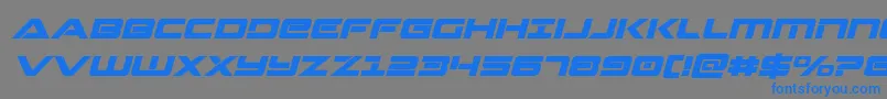 More about Strikelordital Font Strikelordital Font – Blue Fonts on Gray Background