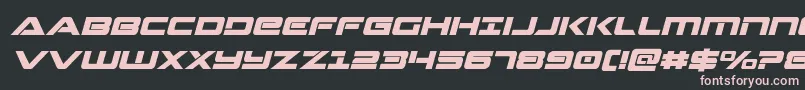 Strikelordital Font – Pink Fonts on Black Background